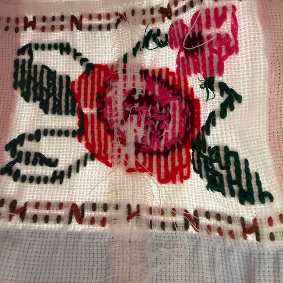 Handmade Embroidered Mexican Huipil Top Dress Oaxaca Hand Sewn Artisan Vintage - Picture 7 of 10